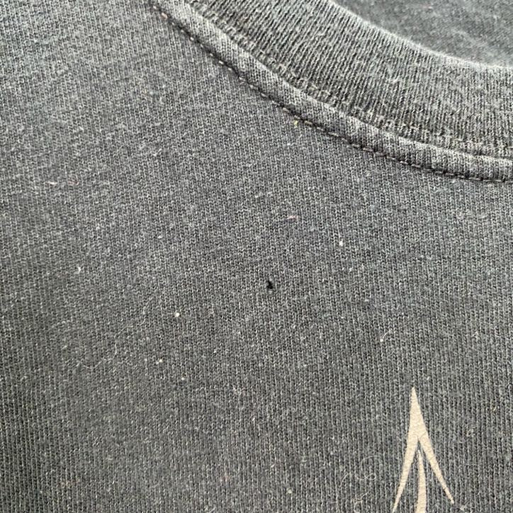 古着 used　GILDAN　ギルダン　半袖ロックバンドプリントTシャツ　SATYRICON　クルーネック　黒　ブラック　Lサイズ