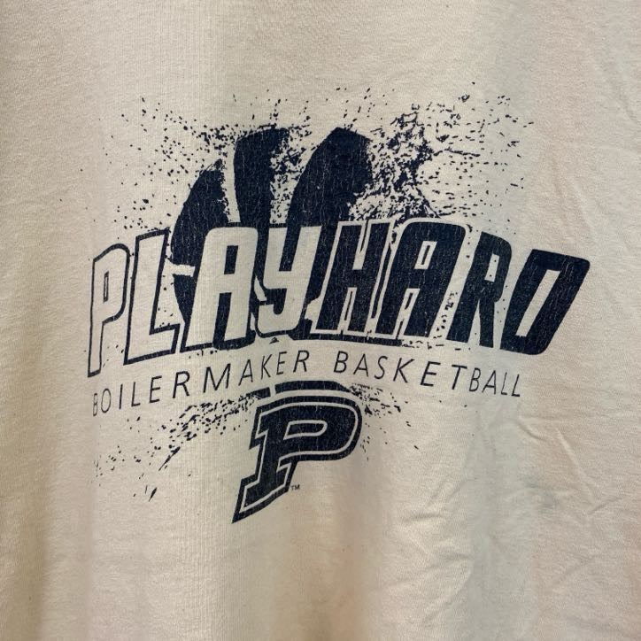古着 used　GILDAN　ギルダン　半袖スポーツプリントTシャツ　バスケ　レトロ　クルーネック　黄色　イエロー　XLサイズ