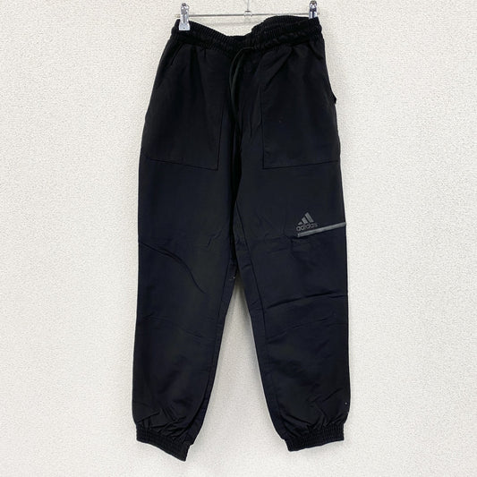 adidas　アディダス　ナイロンパンツ　　パフォーマンスロゴ　黒　ブラック　Mサイズ