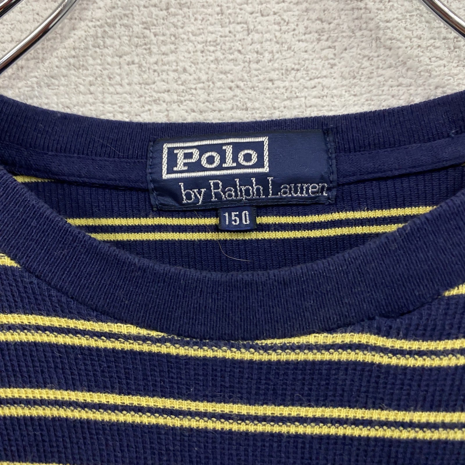 Polo by Ralph Lauren　ラルフローレン　長袖Tシャツ/ロンT　ボーダー　黄色　イエロー　150サイズ
