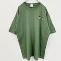 古着 used　GILDAN　ギルダン　半袖ワンポイントTシャツ　バックプリント　野球　グローブ　緑　グリーン　XLサイズ