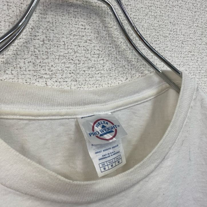 古着 used　00s　DELTA　半袖プリントTシャツ　ハリウッド　CALIFORNIA　クルーネック　白　ホワイト　Mサイズ