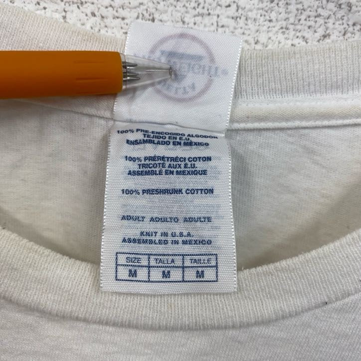 古着 used　00s　DELTA　半袖プリントTシャツ　ハリウッド　CALIFORNIA　クルーネック　白　ホワイト　Mサイズ