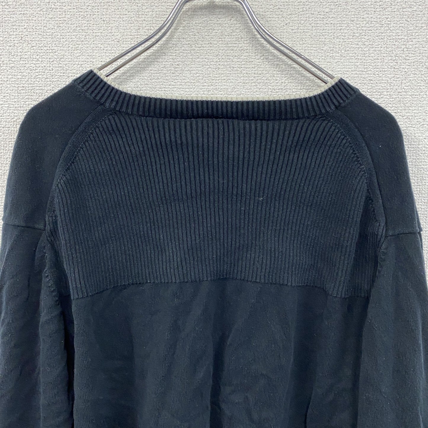 PUMA　プーマ　ニットセーター　黒　ブラック　Lサイズ