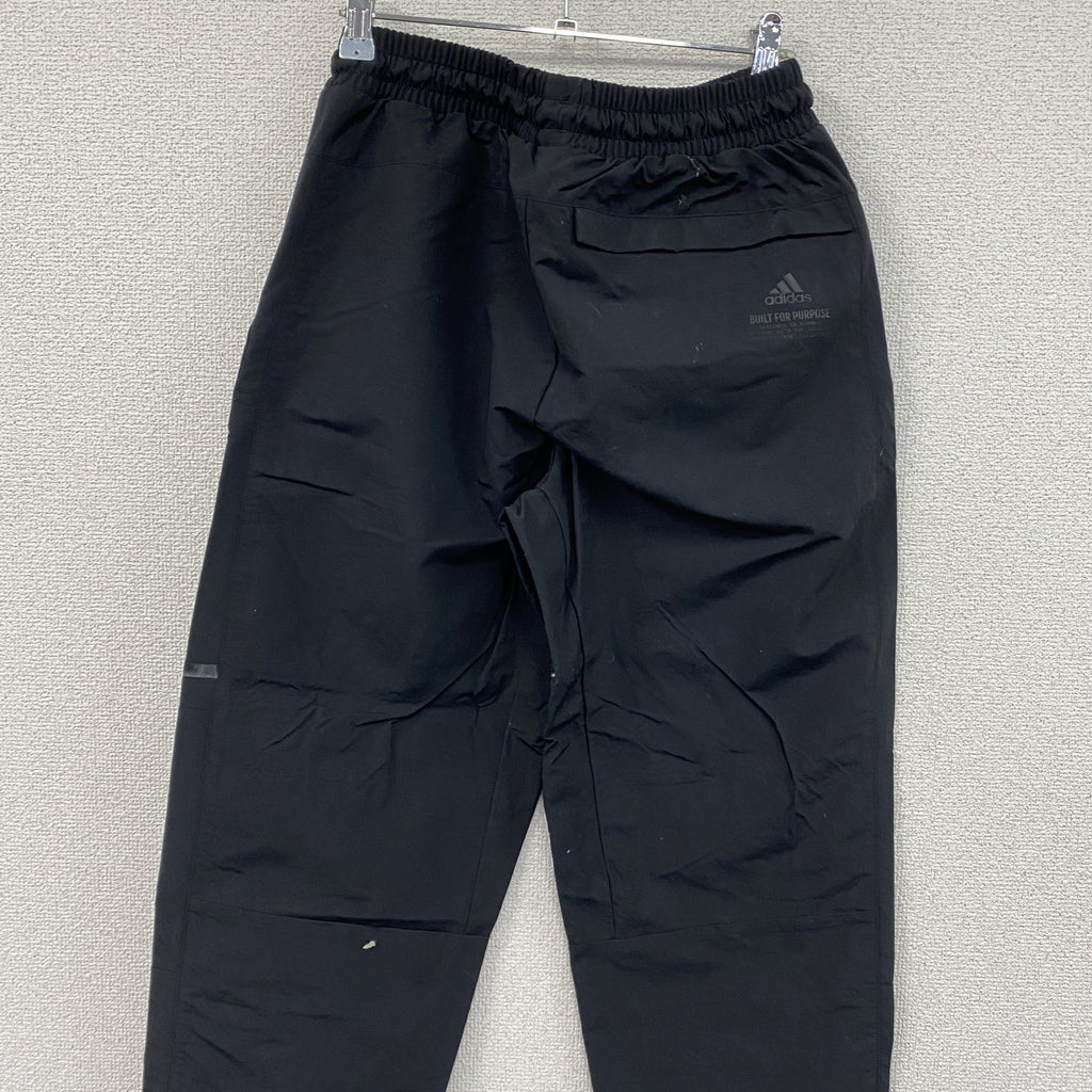 adidas　アディダス　ナイロンパンツ　　パフォーマンスロゴ　黒　ブラック　Mサイズ