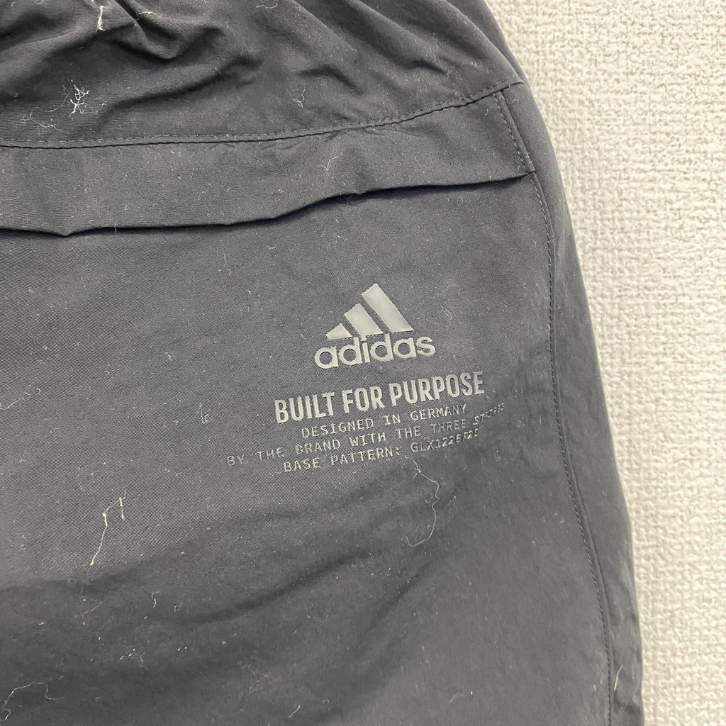 adidas　アディダス　ナイロンパンツ　　パフォーマンスロゴ　黒　ブラック　Mサイズ