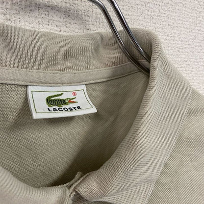 LACOSTE　ラコステ　半袖ポロシャツ　ワンポイントロゴ　ベージュ