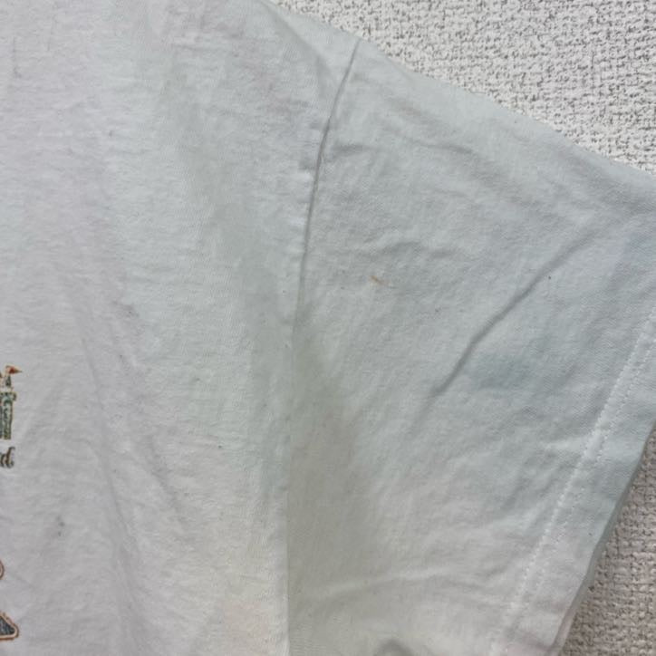 古着 used　00s　DELTA　半袖プリントTシャツ　ハリウッド　CALIFORNIA　クルーネック　白　ホワイト　Mサイズ