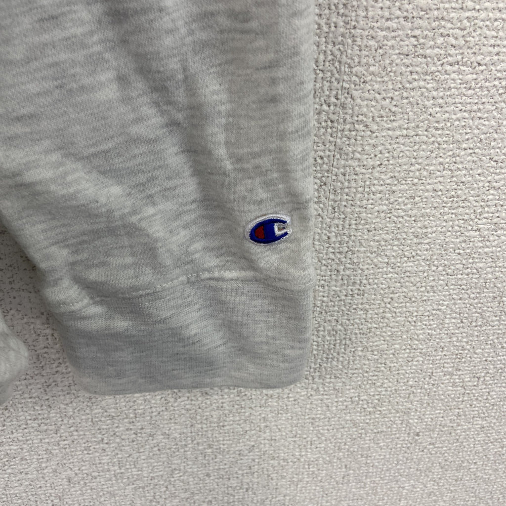 champion　チャンピオン　ハーフジップスウェット/トレーナー　ハーフジップ　ロゴ刺繡　グレー　Lサイズ