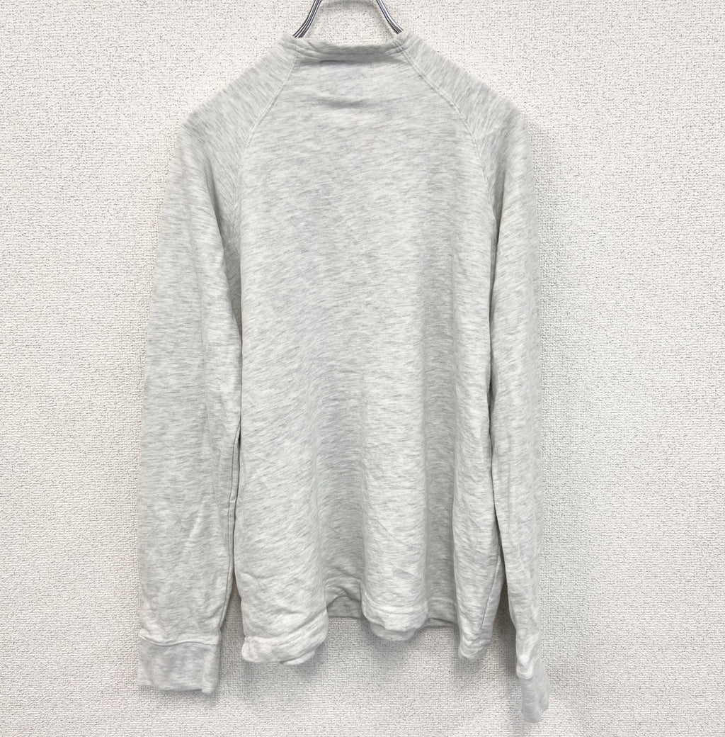 champion　チャンピオン　ハーフジップスウェット/トレーナー　ハーフジップ　ロゴ刺繡　グレー　Lサイズ