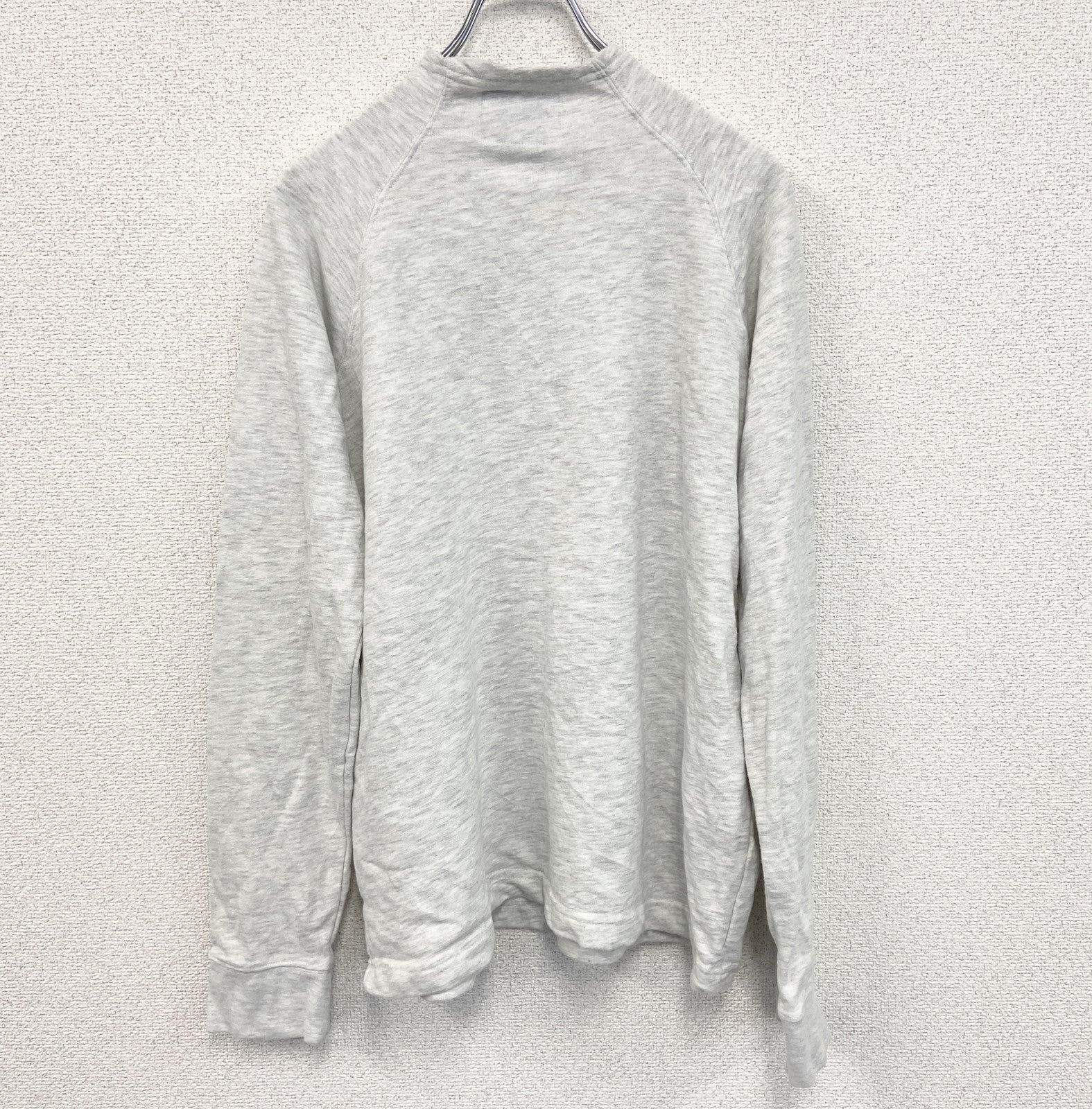 champion　チャンピオン　ハーフジップスウェット/トレーナー　ハーフジップ　ロゴ刺繡　グレー　Lサイズ