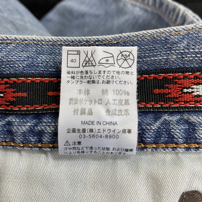 EDWIN　エドウィン　デニムハーフパンツ/ジーンズ　ジップフライ　インディゴ　30サイズ