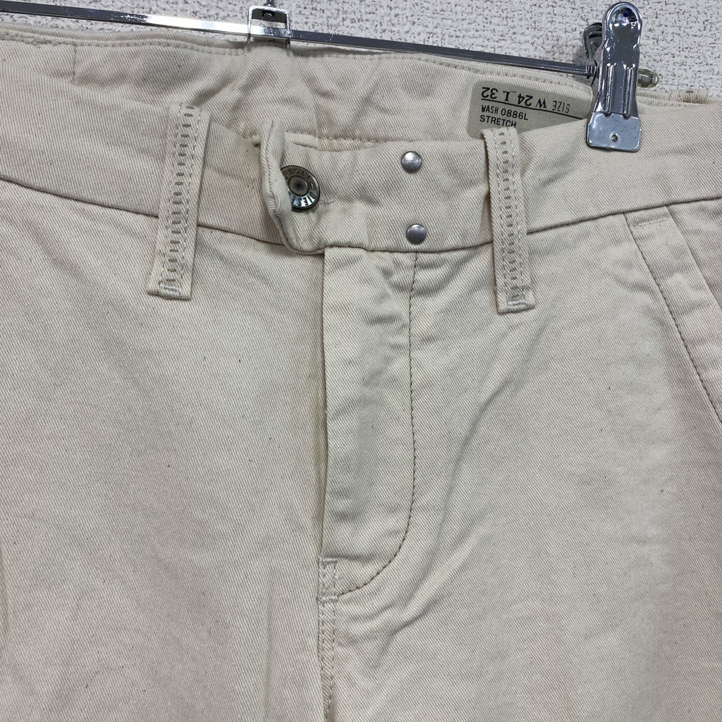 DIESEL　ディーゼル　FLAIRLEGG　フレアデニムパンツ/ジーンズ　ジップフライ　白　ホワイト　W24サイズ