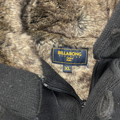 BILLABONG　ビラボン　フード付きジャケット　中綿入り　黒　ブラック　XLサイズ