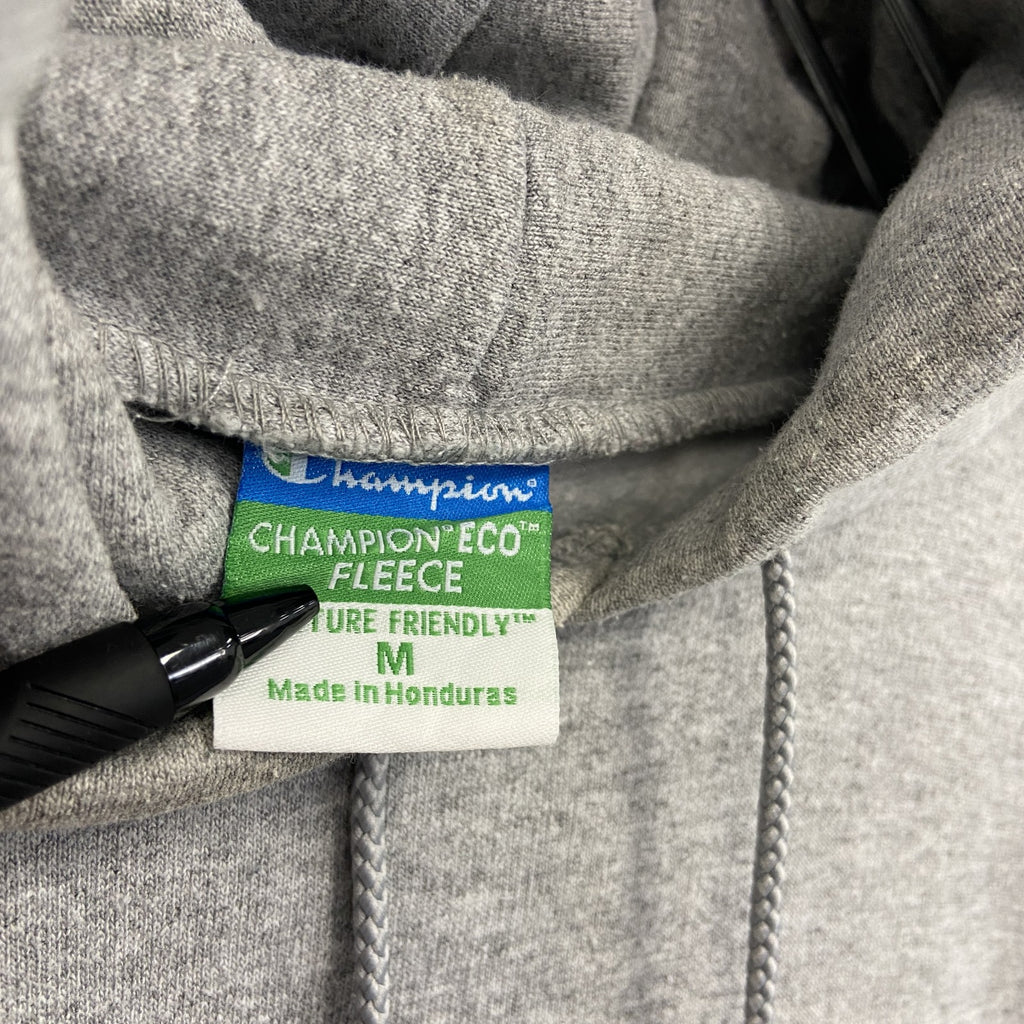 champion　チャンピオン　スウェットパーカー/フーディー　カレッジロゴ　刺繍ロゴ　現行　灰色　グレー　Lサイズ