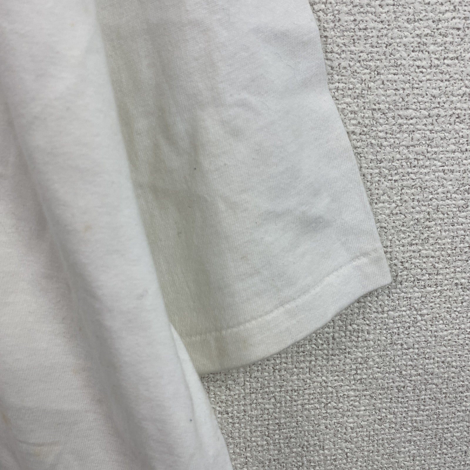 90s　Hanes　ヘインズ　BEEFY-T　AKAI　半袖Tシャツ　企業ロゴ　シングルステッチ　白　ホワイト　XLサイズ