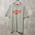 古着 used　PUMA　HARPOON　半袖プリントTシャツ　グレー　レトロ　デザイン　個性的　クルーネック　春夏服　メンズ