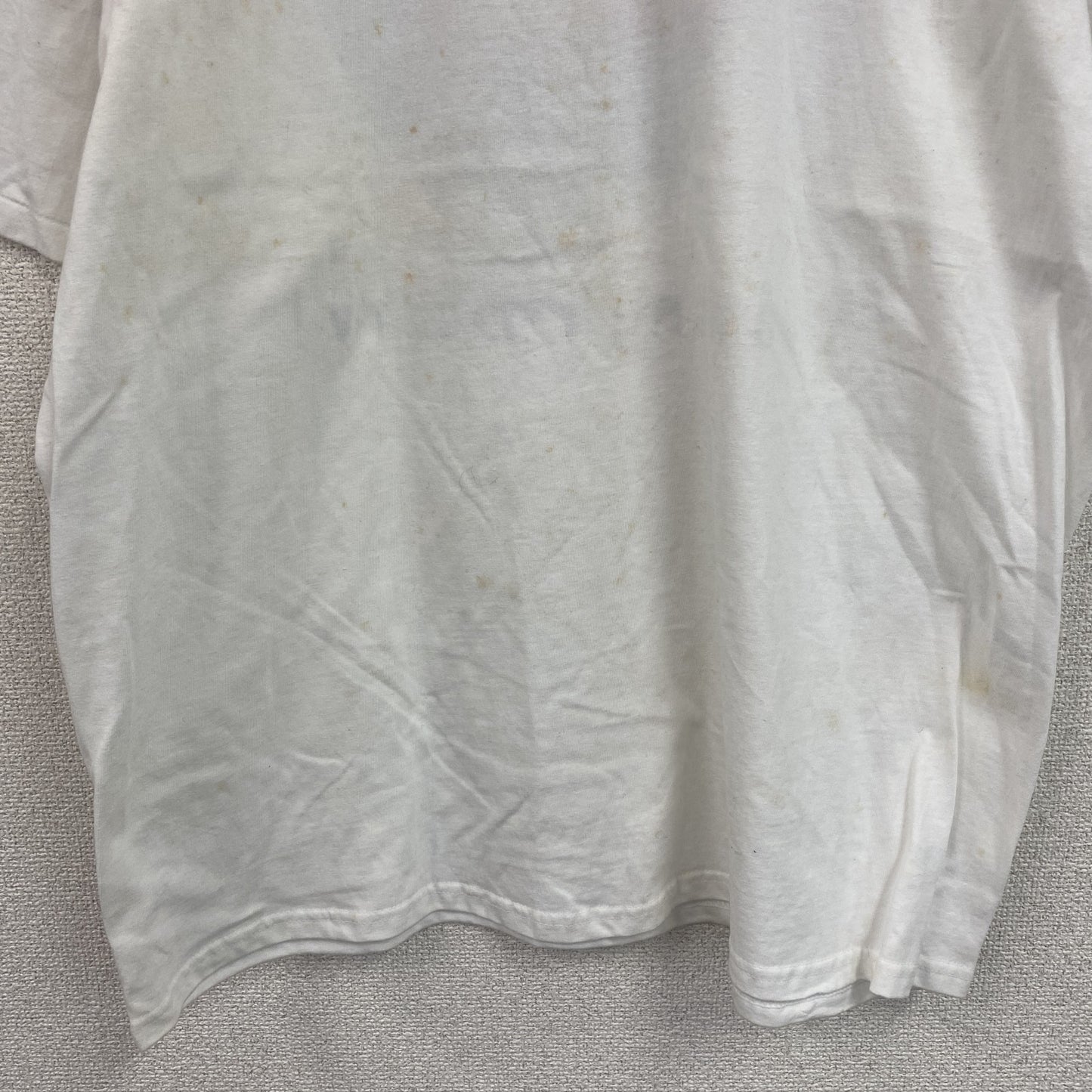 90s　Hanes　ヘインズ　BEEFY-T　AKAI　半袖Tシャツ　企業ロゴ　シングルステッチ　白　ホワイト　XLサイズ