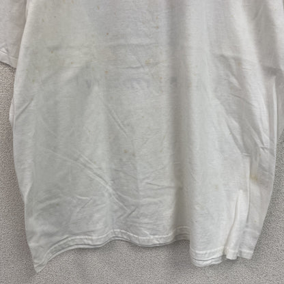 90s　Hanes　ヘインズ　BEEFY-T　AKAI　半袖Tシャツ　企業ロゴ　シングルステッチ　白　ホワイト　XLサイズ