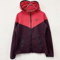 NIKE　ナイキ　フルジップスウェットパーカー　赤　レッド　ボルドー　Lサイズ