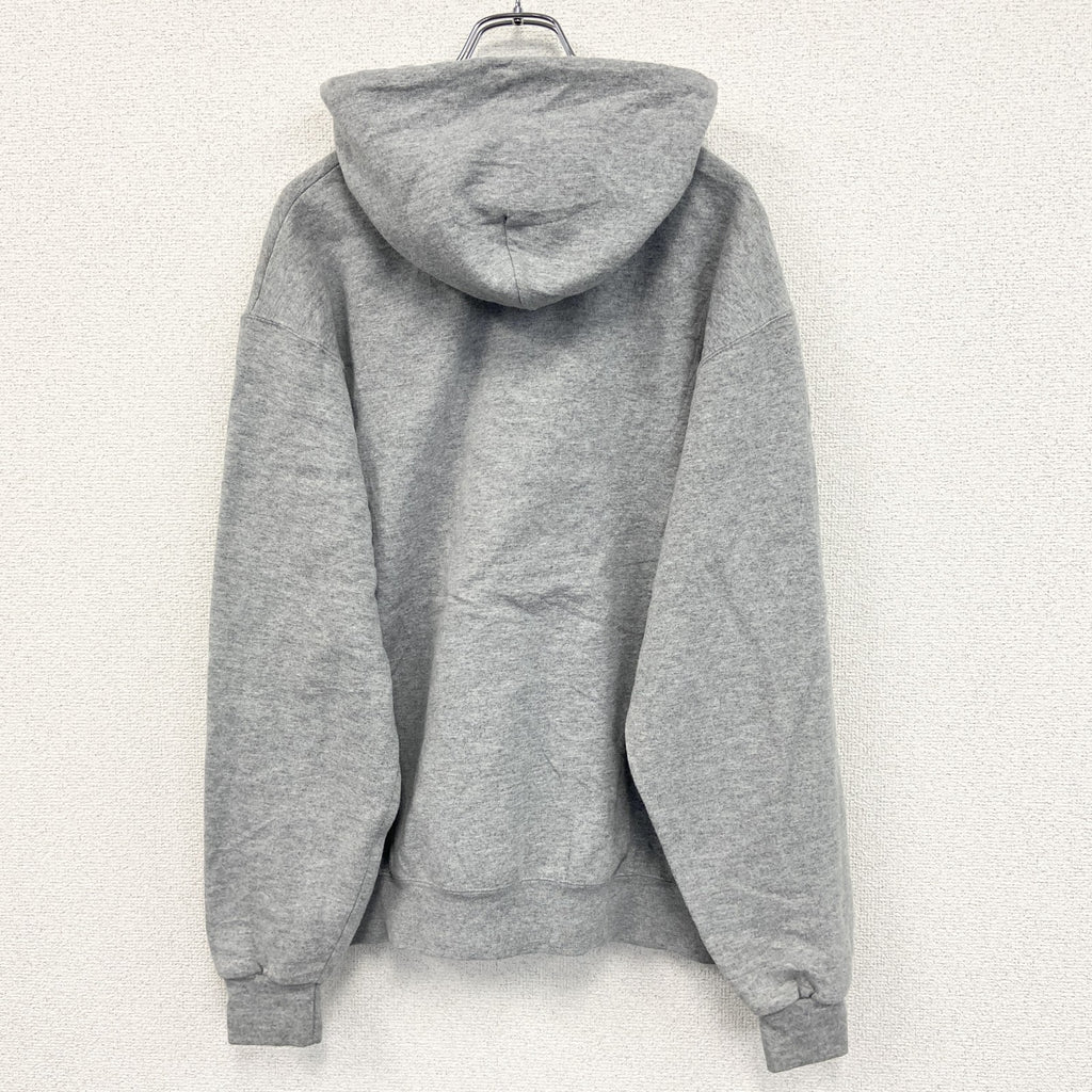 champion　チャンピオン　スウェットパーカー/フーディー　カレッジロゴ　刺繍ロゴ　現行　灰色　グレー　Lサイズ