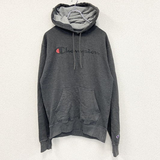 champion　チャンピオン　スウェットパーカー/フーディー　ロゴプリント　グレー　Lサイズ