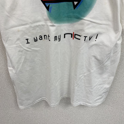 90s　Hanes　ヘインズ　BEEFY-T　AKAI　半袖Tシャツ　企業ロゴ　シングルステッチ　白　ホワイト　XLサイズ