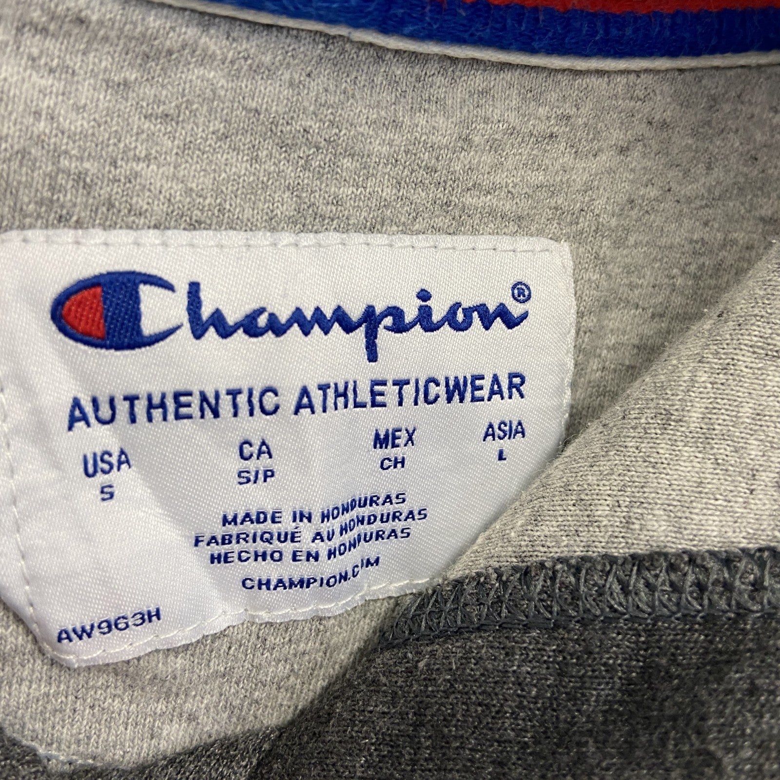 champion　チャンピオン　スウェットパーカー/フーディー　ロゴプリント　グレー　Lサイズ