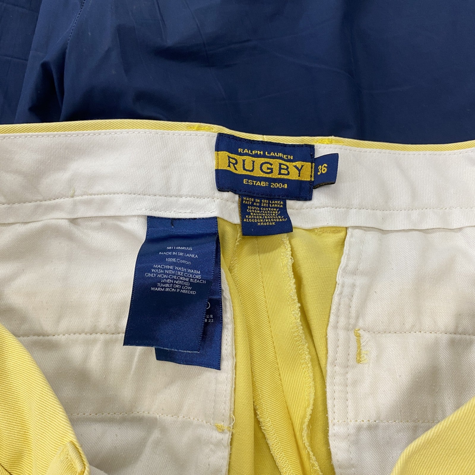 RUGBY RALPH LAUREN　ラグビーラルフローレン　ハーフパンツ/ショートパンツ　黄色　イエロー　W36サイズ