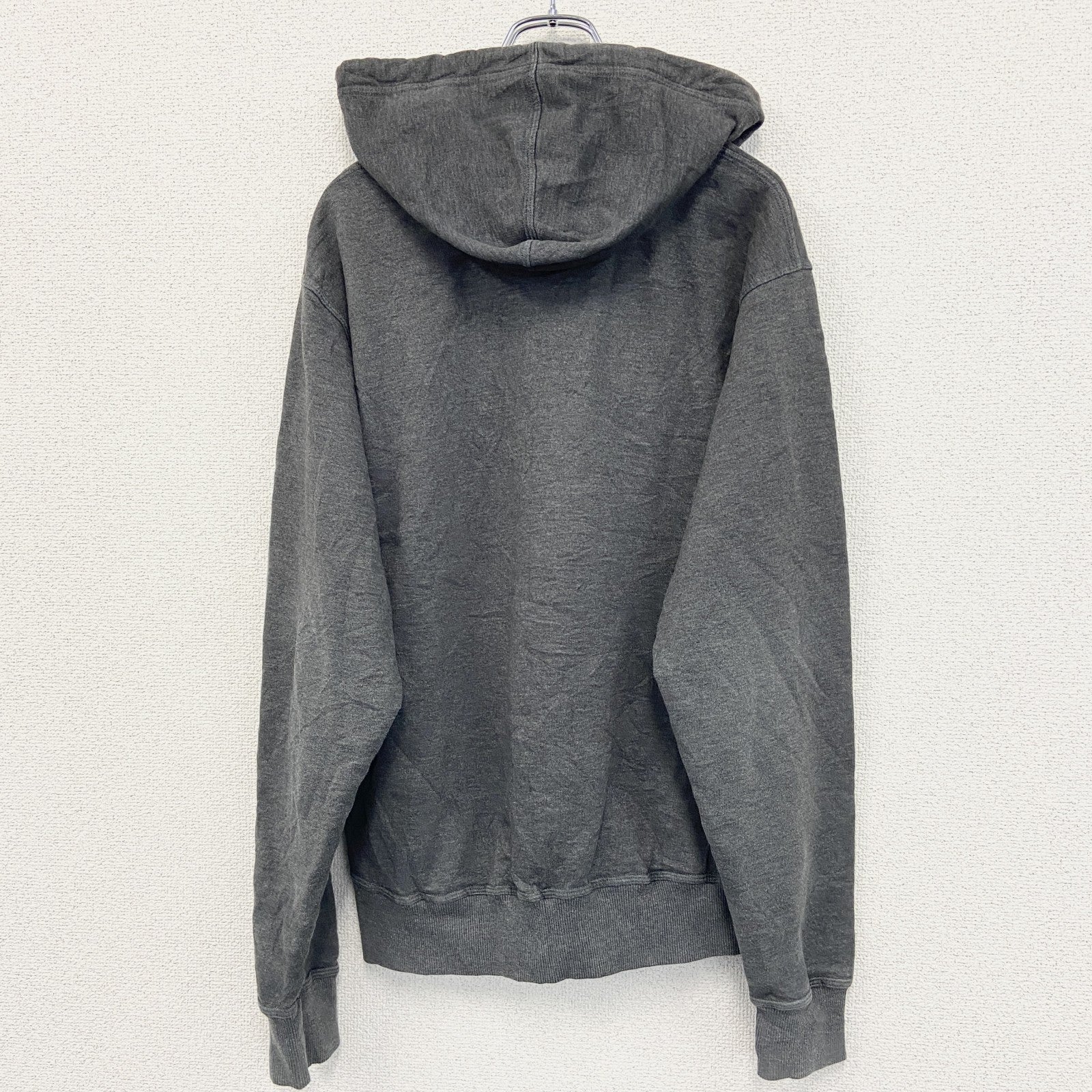 champion　チャンピオン　スウェットパーカー/フーディー　ロゴプリント　グレー　Lサイズ