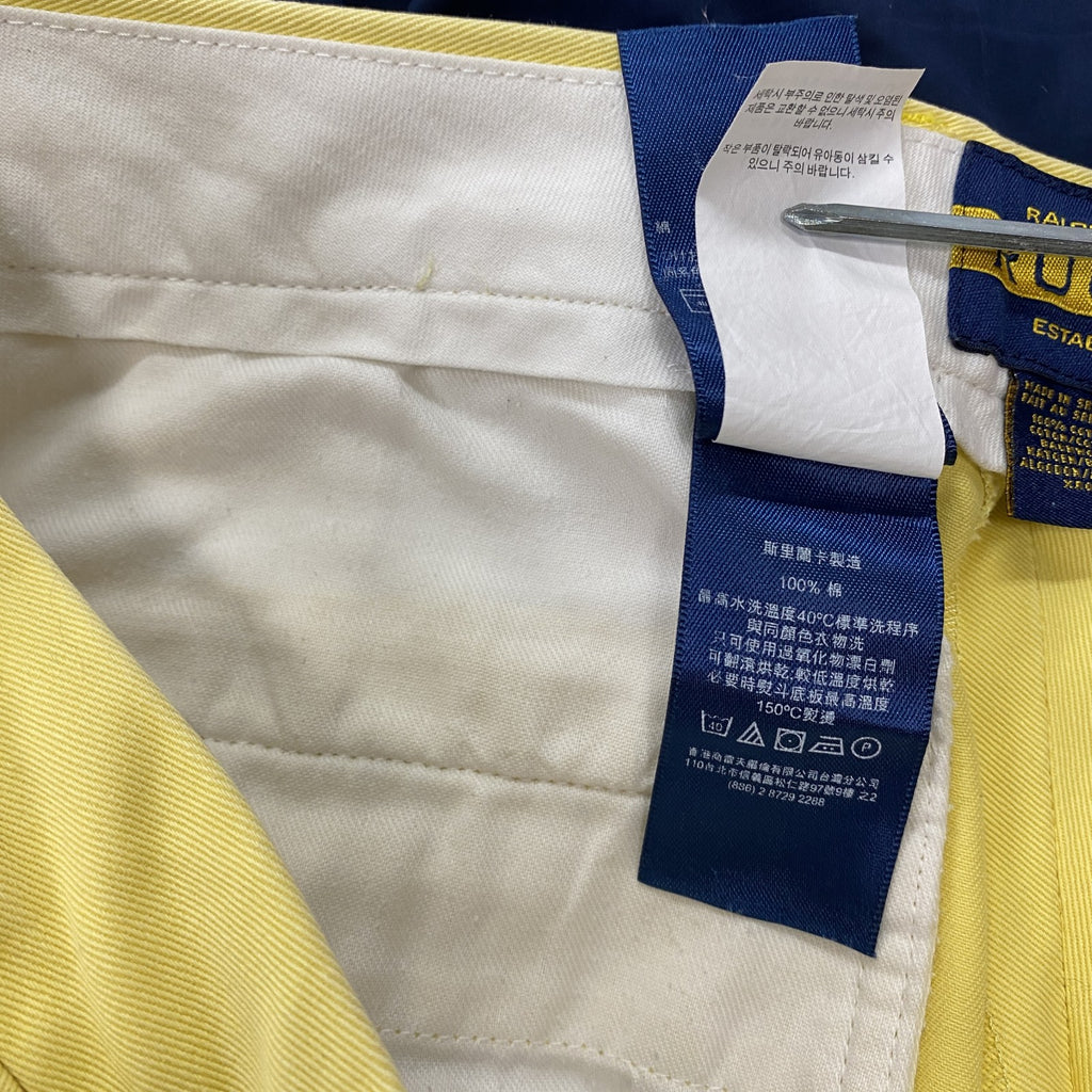 RUGBY RALPH LAUREN　ラグビーラルフローレン　ハーフパンツ/ショートパンツ　黄色　イエロー　W36サイズ