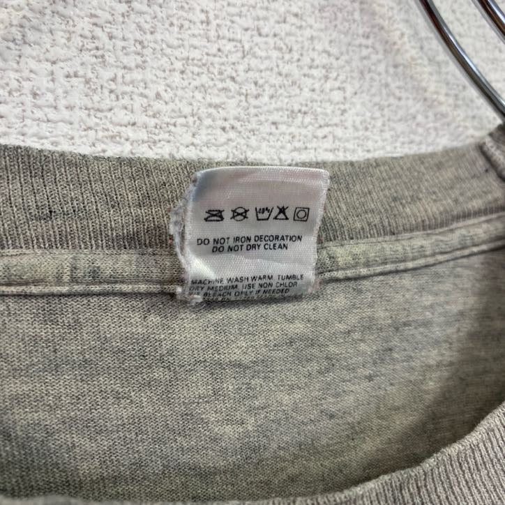古着 used　～90s　FRUIT OF THE LOOM　半袖両面カレッジプリントTシャツ　ハーバード大学　グレー　Lサイズ