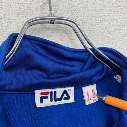 FILA　フィラ　トラックジャケット/ジャージ　スポーツ　ワンポイントロゴ刺繍　青　ブルー　XLサイズ