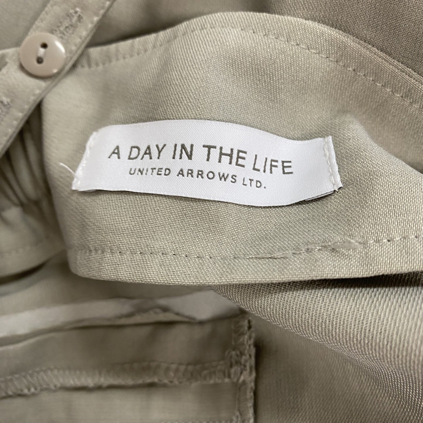 UNITED ARROWS　ユナイテッドアローズ　A DAY IN THE LIFE　オールインワン/サロペットワンピース　ベージュ