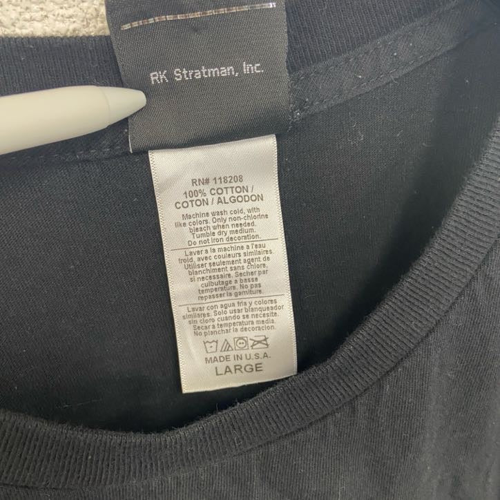 古着 used　HARLEY DAVIDSON　ハーレーダビッドソン　半袖両面プリントTシャツ　USA製　黒　ブラック　Lサイズ