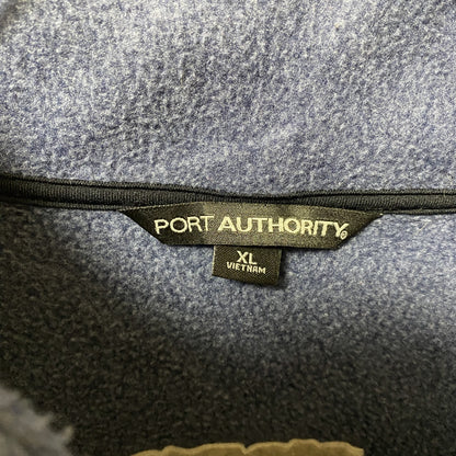 古着 used　PORT AUTHORITY　長袖フリースジャケット　ハイネック　フルジップ　SCOTT　ポイント刺繍　XLサイズ