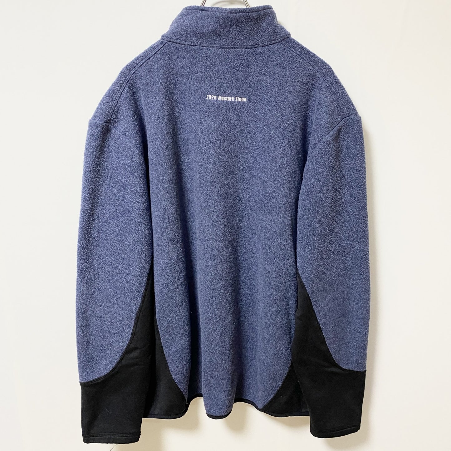 古着 used　PORT AUTHORITY　長袖フリースジャケット　ハイネック　フルジップ　SCOTT　ポイント刺繍　XLサイズ