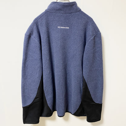 古着 used　PORT AUTHORITY　長袖フリースジャケット　ハイネック　フルジップ　SCOTT　ポイント刺繍　XLサイズ