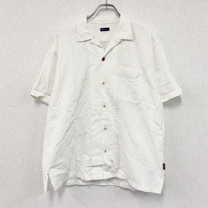 kasurira　カスリラ　半袖開襟シャツ　白　ホワイト　M-Lサイズ