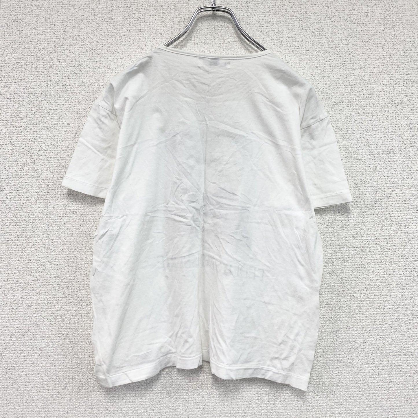 CHAMPFER　シャンフェール　半袖プリントTシャツ　シングルステッチ　白　ホワイト