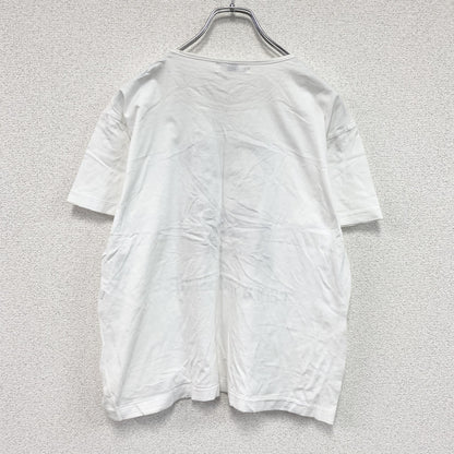 CHAMPFER　シャンフェール　半袖プリントTシャツ　シングルステッチ　白　ホワイト