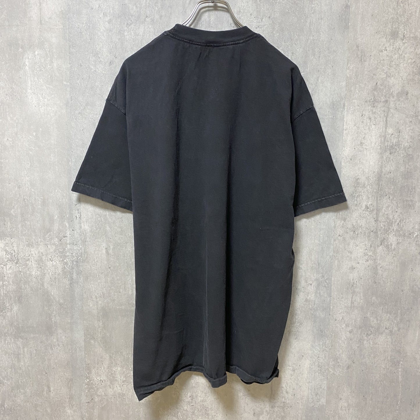 古着 used　ドナルド・トランプ　半袖グラフィックプリントTシャツ　黒　ブラック　アメカジ　レトロ　デザイン　個性的　クルーネック　春夏服　メンズ　レディース