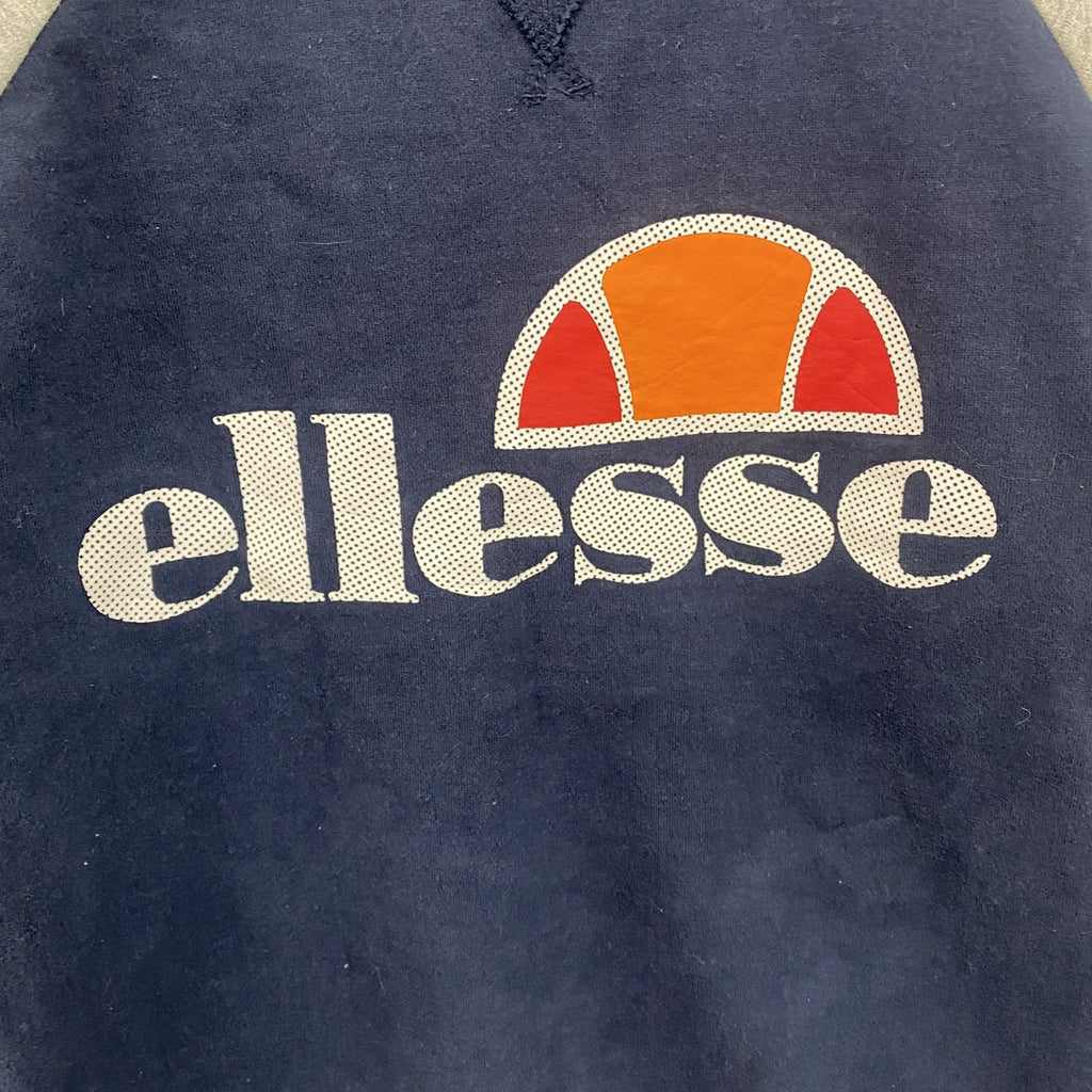 ellesse　エレッセ　スウェット/トレーナー　紺　ネイビー　グレー　Sサイズ