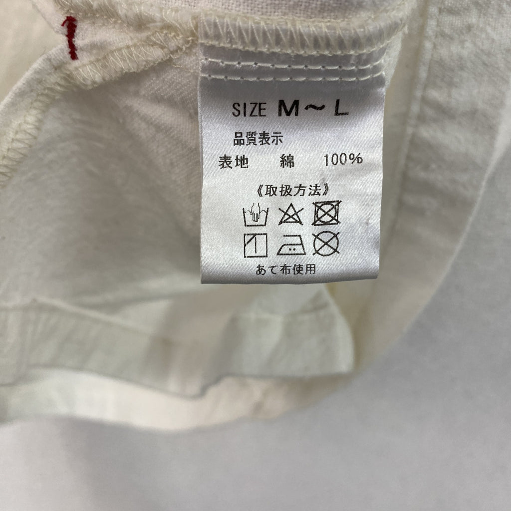 kasurira　カスリラ　半袖開襟シャツ　白　ホワイト　M-Lサイズ