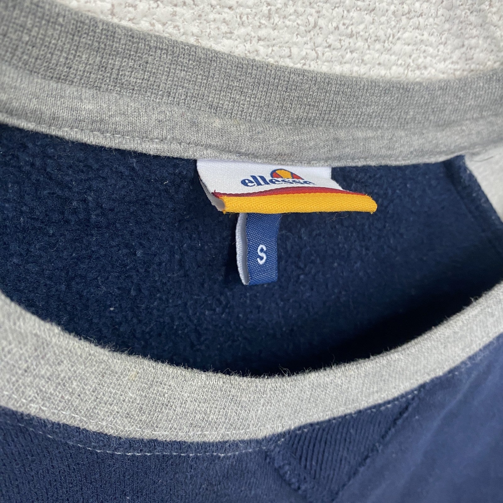 ellesse　エレッセ　スウェット/トレーナー　紺　ネイビー　グレー　Sサイズ