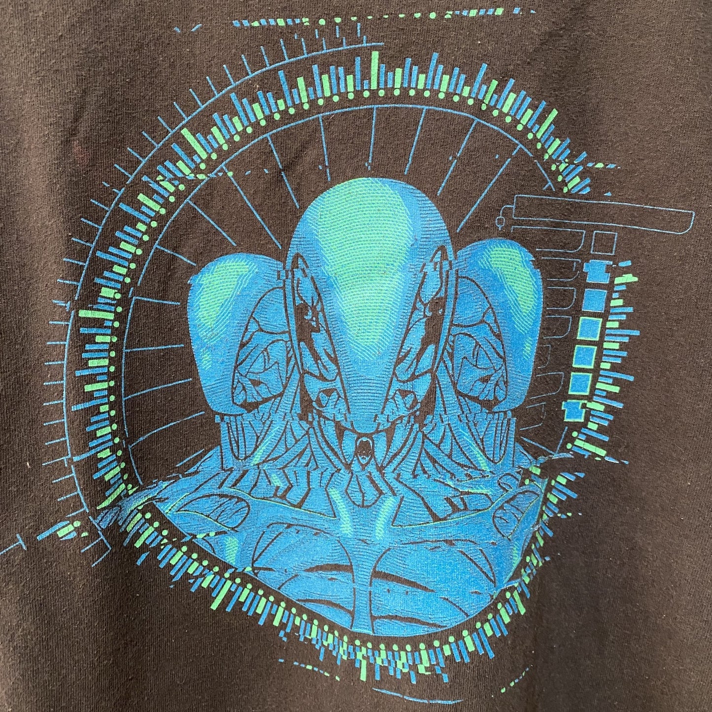 古着 used　WEST WORLD　海外SFドラマ　半袖プリントTシャツ　黒　レトロ　デザイン　個性的　クルーネック　Lサイズ
