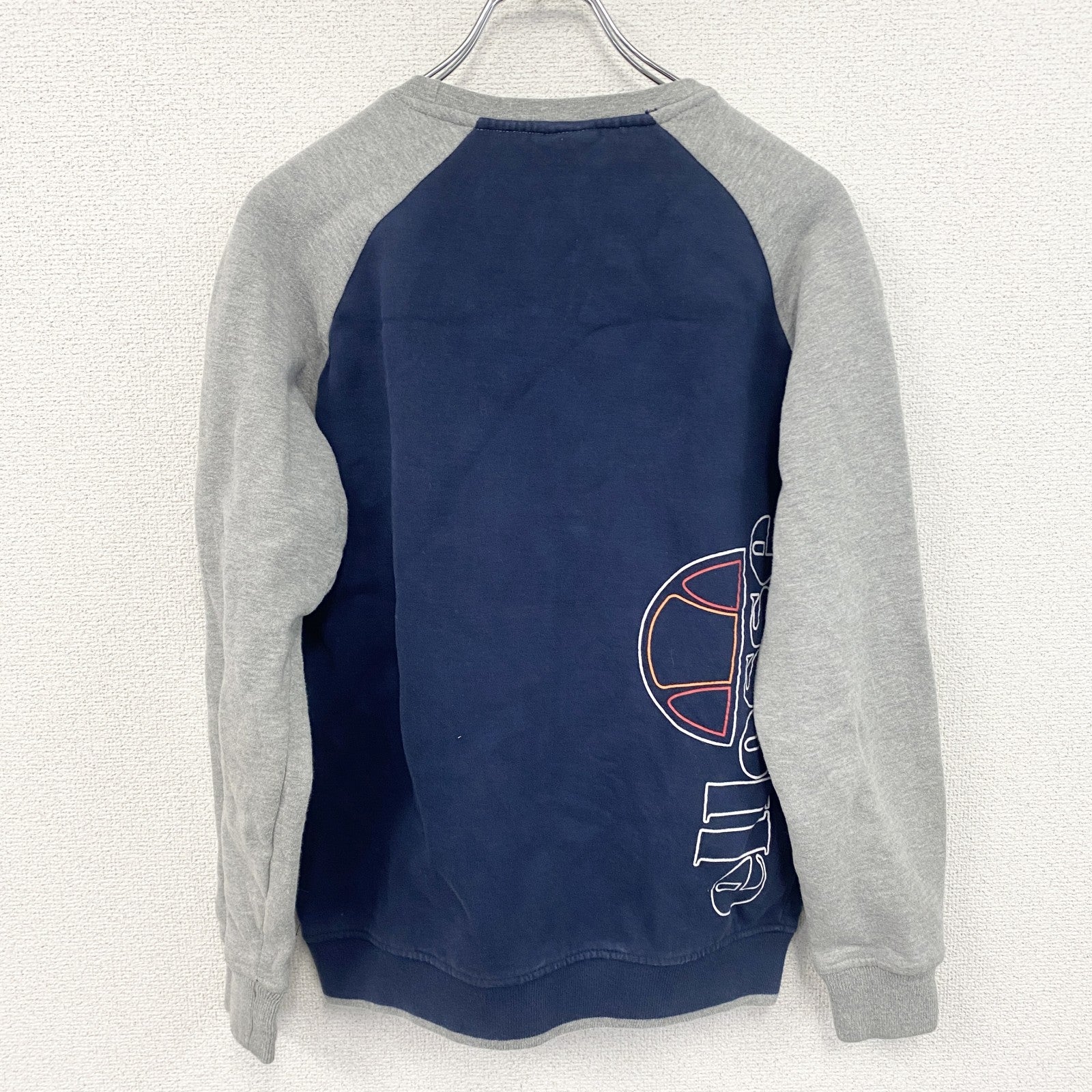 ellesse　エレッセ　スウェット/トレーナー　紺　ネイビー　グレー　Sサイズ