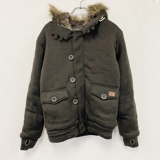 BILLABONG　ビラボン　フード付きジャケット　中綿入り　ファー付き　茶色　ブラウン　XLサイズ