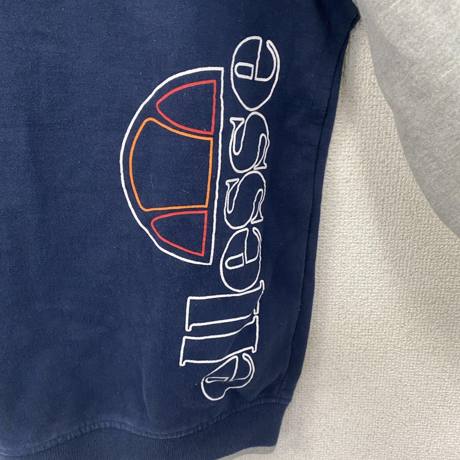 ellesse　エレッセ　スウェット/トレーナー　紺　ネイビー　グレー　Sサイズ