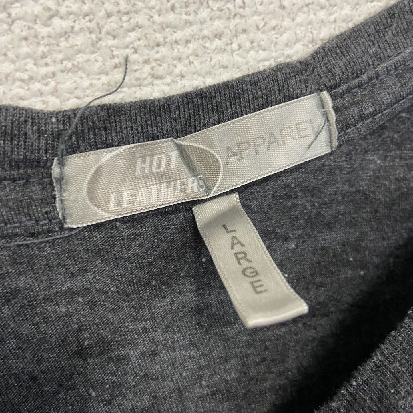 HOT LWATHEAS　半袖プリントTシャツ　両面プリント　ダークグレー　Lサイズ
